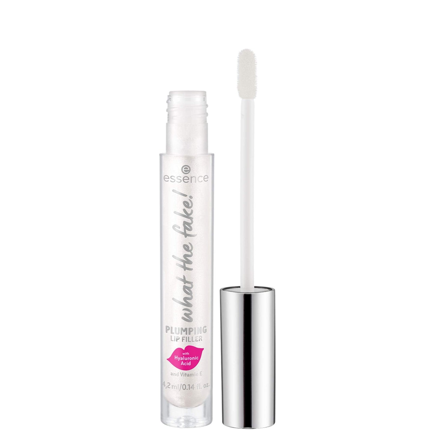 essence - What the Fake! Plumping Lip Filler - Lip Gloss for Full, Voluminous Lips - Translucent Pearly Finish - Vegan & Cruelty Free, Gluten Free Beauty and Personal Care Essence Cosmetics