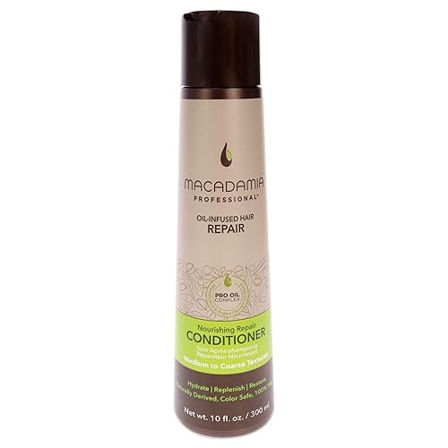 Macadamia Professional Nourishing Repair Conditioner, 10 Fl oz - Macadamia and Argan Oil - For dry, damaged, and color treated hair - Color safe Beauty & Personal Care Macadamia Natural Oil