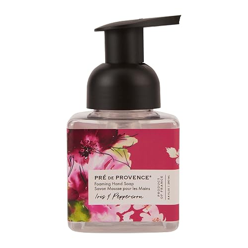 Pre de Provence Le Jardin Collection Scented Foaming Hand Soap, Gentle & Moisturizing, Infused with Jojoba & Cotton Seed Oils, 250 ml, Iris Beauty & Personal Care Pre de Provence