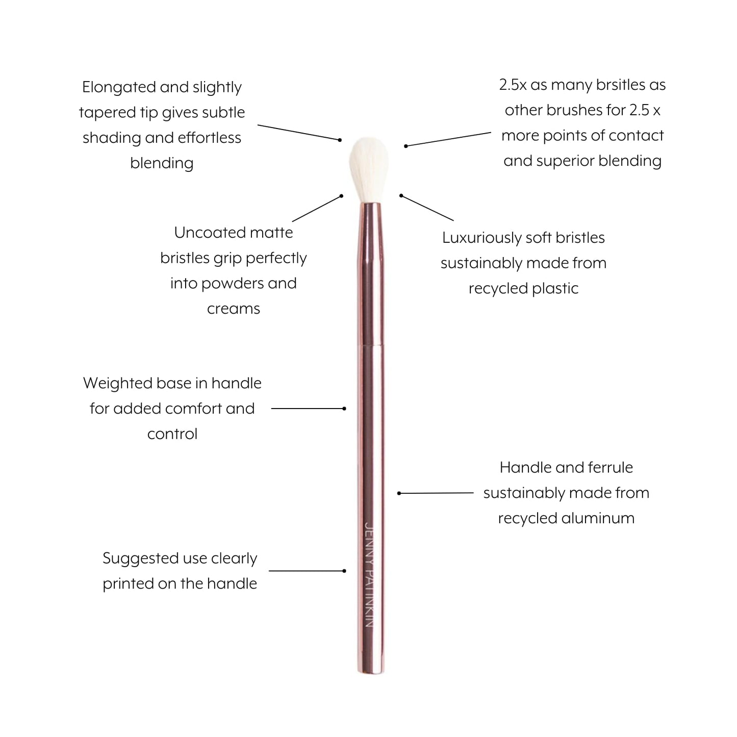 Jenny Patinkin Luxury Sustainable Crease Brush Beauty & Personal Care JENNY PATINKIN