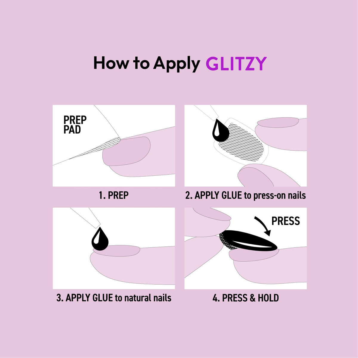 Glitzy 3D Handmade Press On Nail Kit, Rhinestone Gem Gradient French Tip Long Square False Nail, Reusable & Lasts Up To 2 Weeks, Seamless Snug Fit