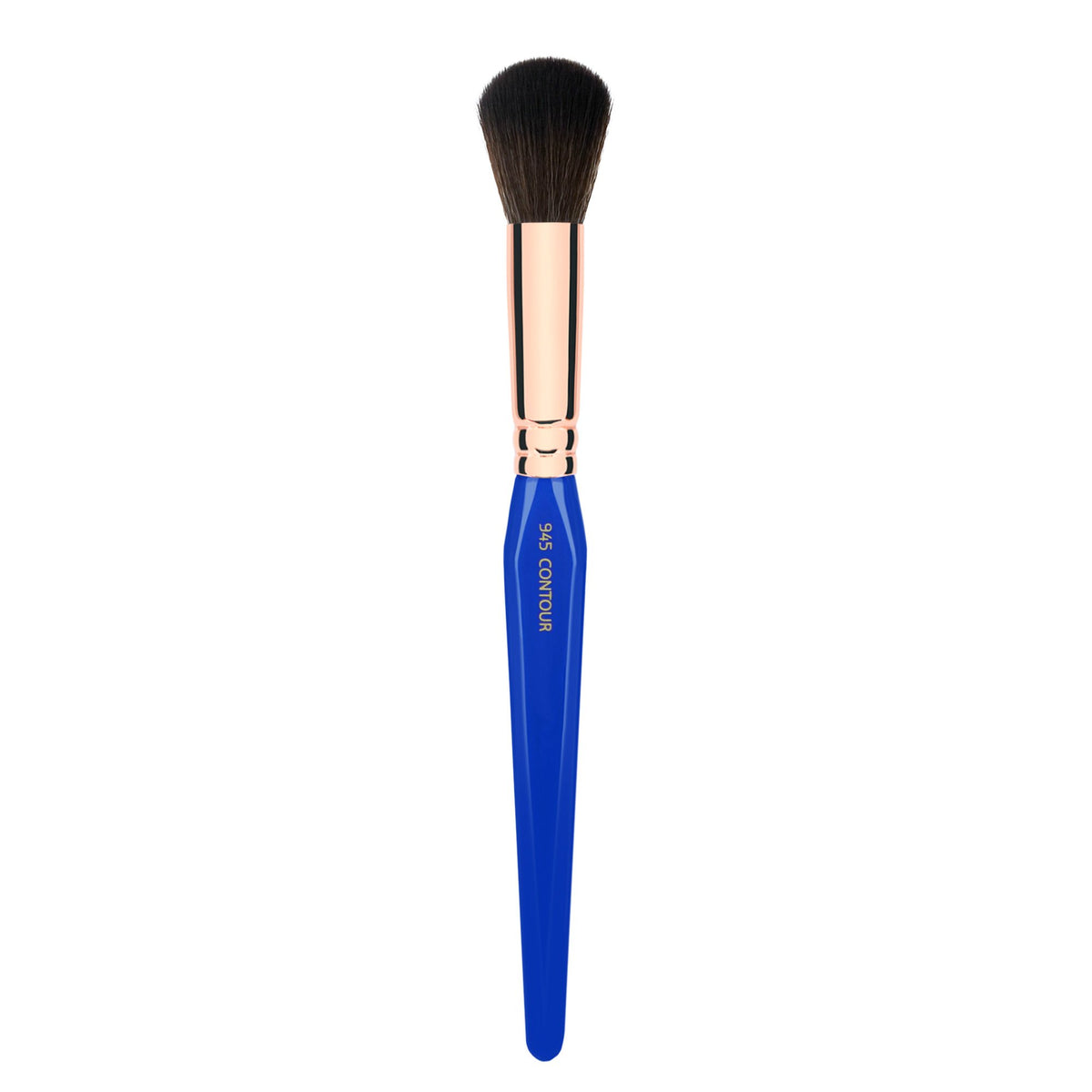 Bdellium Tools Professional Makeup Brush - Golden Triangle 945 Contour - With All Vegan and Soft Synthetic Fibers, For Apply, Blend or Contour (Blue