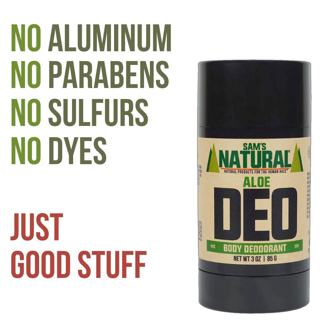 Sam’s Natural Deodorant - Aloe - Holiday Gifts - Stocking Stuffers - Aluminum Free DEO - No phthalates, parabens, sulfates, or dyes - For Men, Women Beauty and Personal Care Sam's Natural
