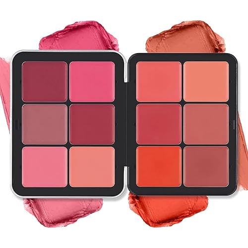 12 Colors Blush Palette,Highlighter Blush Powder Makeup,Long-Wearing,Smudge Proof,Natural-Looking,Blendable Cruelty-Free Matte Finish,Contour Beauty & Personal Care SURORAIN