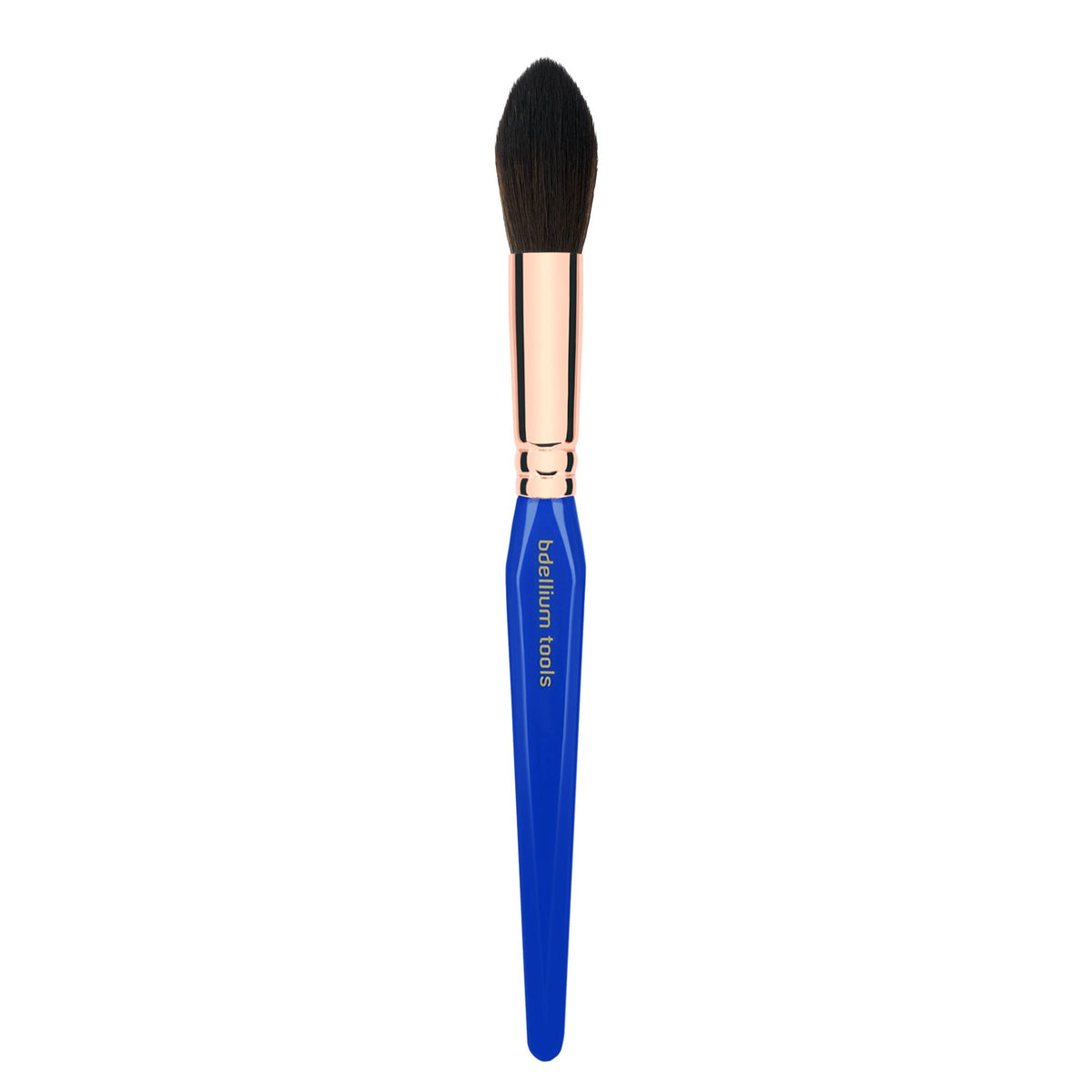 Bdellium Tools Professional Makeup Brush - Golden Triangle 944 Tapered Contour - With All Vegan and Soft Synthetic Fibers, For Adding Dimension (Blue