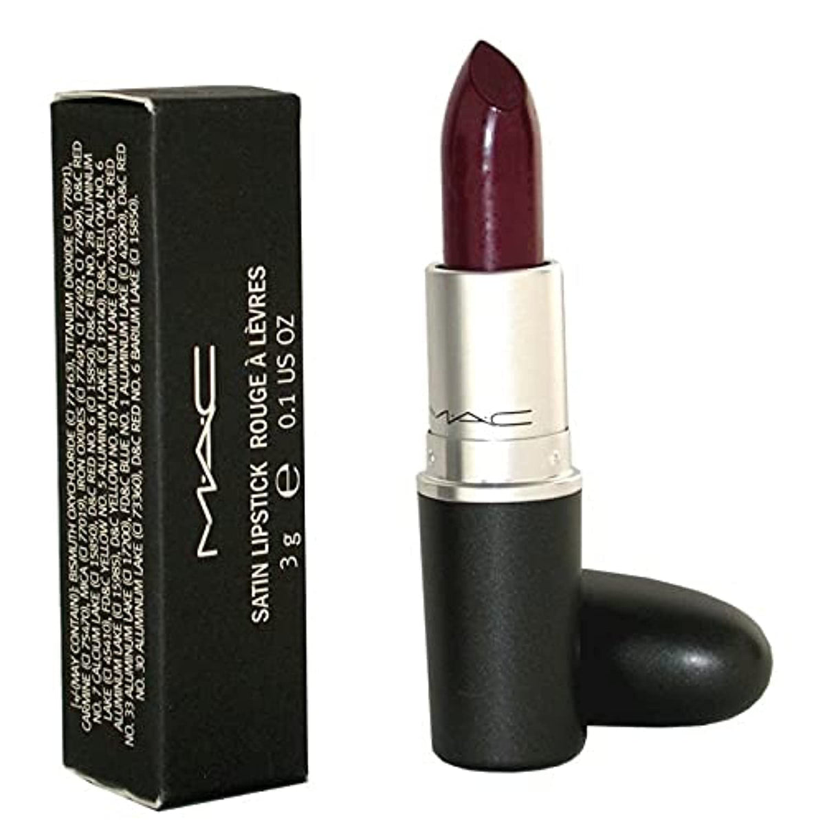 Satin Lipstick - Rebel by MAC for Women - 0.1 oz Lipstick Beauty & Personal Care MAC