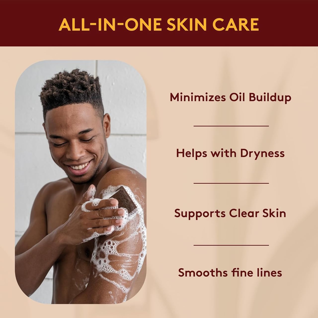 OKAY Pure Naturals African Black Soap - Natural Black Soap Bar with Raw Shea Butter and Cocoa, Cleansing for Hair, Face & Skin for Women & Men - 8.5 Beauty & Personal Care OKAY