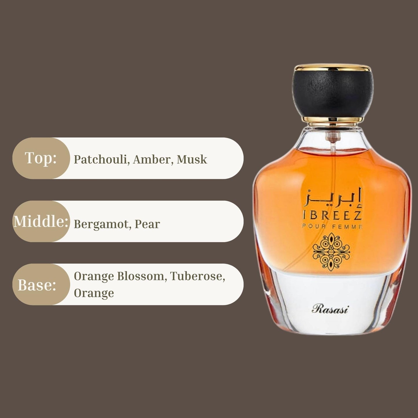 RASASI Ibreez Eau De Parfum For Women Spray 100ML (3.38 OZ) Arabian Perfume For Women Refreshing, Floral And Captivating Fragrance, Long Lasting Beauty & Personal Care RASASI