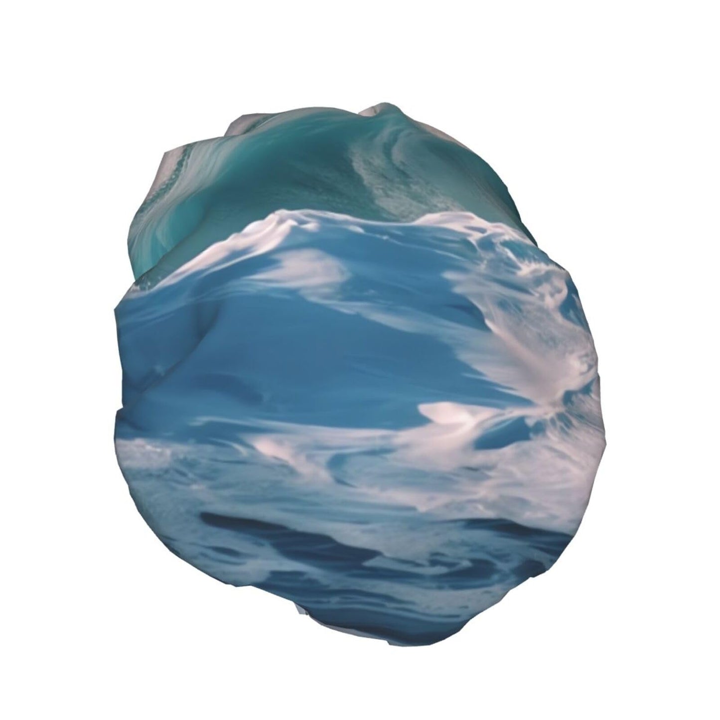 Ocean Waves Shower Cap for Women Men Large Reusable Shower Bonnet Double-Layer Waterproof Bath Caps Elastic Band Hair Hat for All Hairstyles Beauty and Personal Care BWLHJKE
