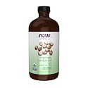 NOW Solutions, Organic Castor Oil, 100% Pure Versatile Skin Care, Multi-Purpose Skin Softener, 16-Ounce Beauty & Personal Care NOW Foods