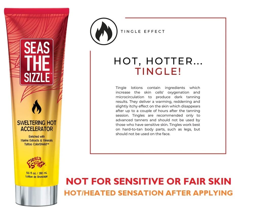 Fiesta Sun Seas The Sizzle Sweltering Hot Accelerator Tingle (280ml), Orange Beauty & Personal Care Fiesta Sun