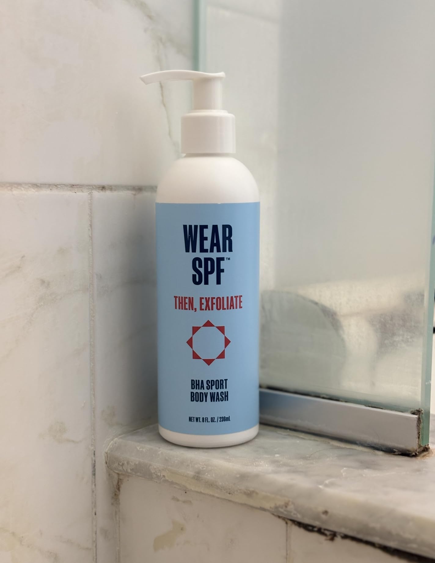 WearSPF BHA Sport Body Wash - 1% Salicylic Acid for Bacne, Exfoliating & Refreshing, 8 oz Beauty & Personal Care WearSPF