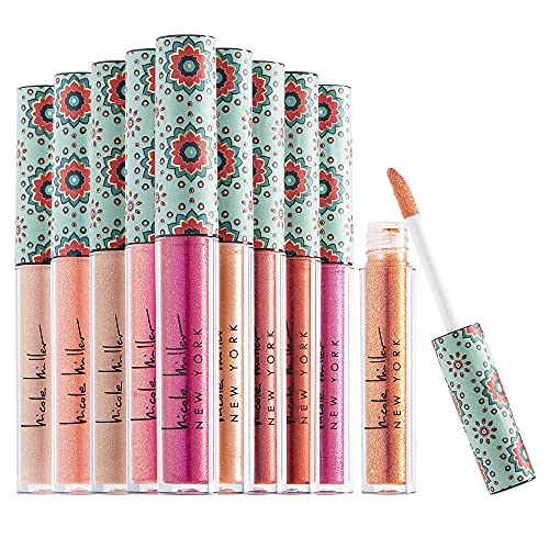 Nicole Miller Lip Gloss Collection Shimmery Glosses for Women and Girls Long Lasting Color Set with Rich Varied Colors, Pink Glossy, 10 Count (Pack Beauty & Personal Care Nicole Miller New York