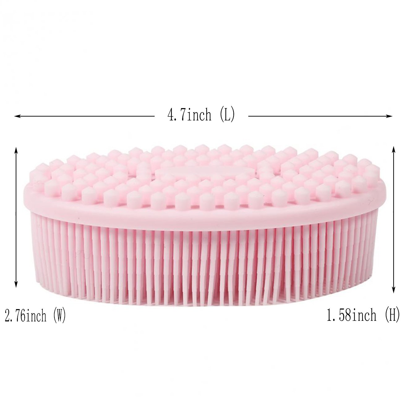 3 Set of Multifunctional Silicone Body Scrubber Loofah Soft and Skin-Friendly-,Easy to Clean,Scalp Massage ?Durable and Hygienic - Suitable Beauty and Personal Care GoWorth