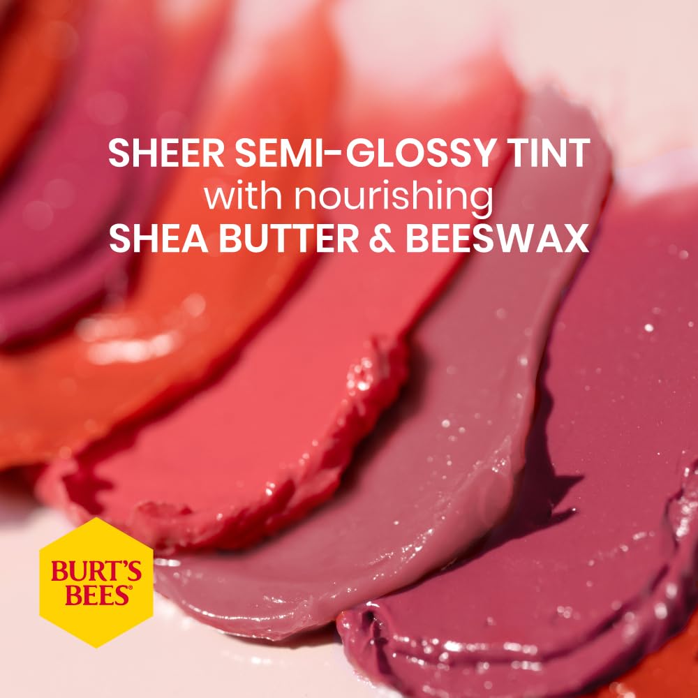 Burts Bees 100% Natural Origin Tinted Lip Balm, Zinnia with Shea Butter & Botanical Waxes - 1 Tube Beauty & Personal Care Burt's Bees