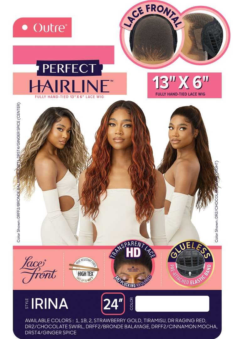 Outre Lace Front Wig - Perfect Hair Line 13X6 - Irina (DR RAGING RED)