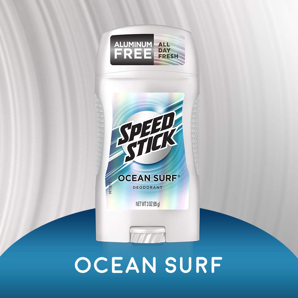 Speed Stick Underarm Deodorant for Men, Aluminum Free, Ocean Surf - 3 Ounce (Pack of 6) Beauty and Personal Care Speed Stick