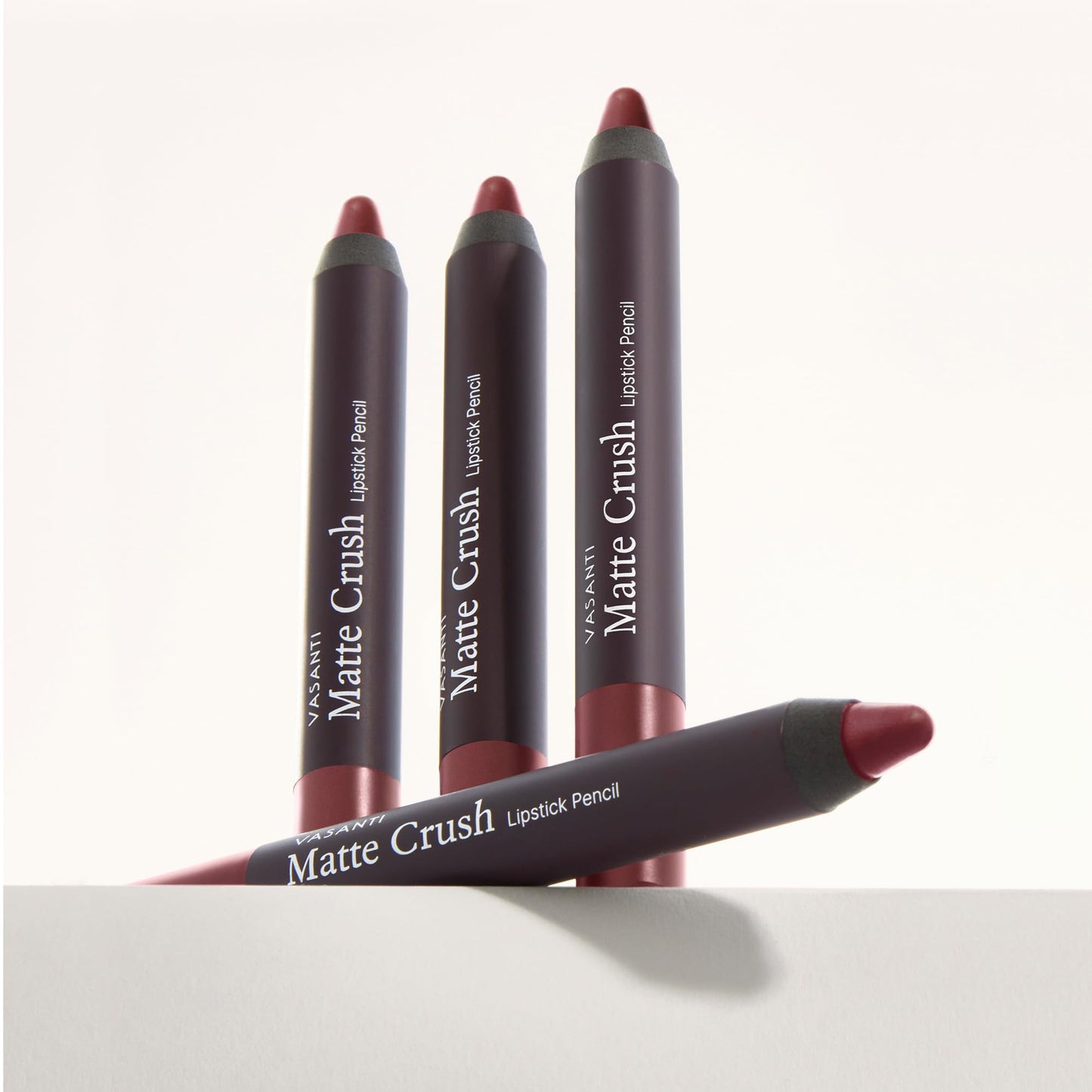 VASANTI Matte Crush Lipstick Pencil - Peachy Keen Natural Peach - Soft, Velvety Matte Finish, Waterproof, Smooth Application - Natural, Vegan Beauty & Personal Care VASANTI