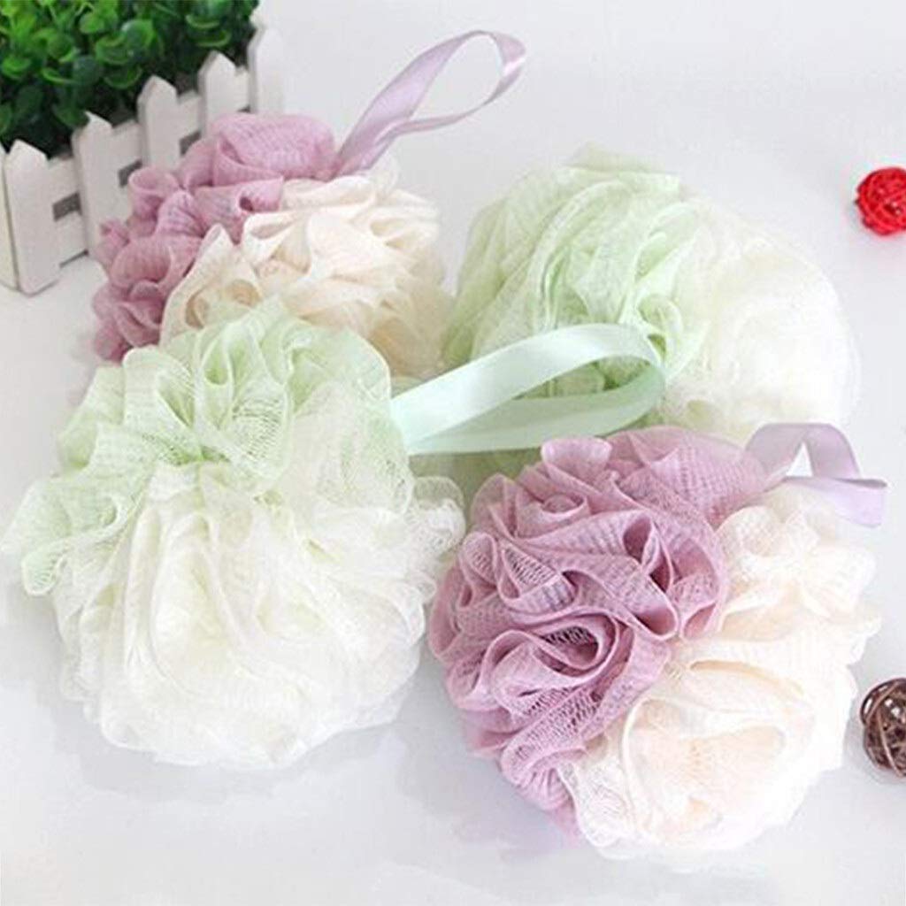 Towel Body Exfoliating Body Brush Towels Body Shower Sponge Loboh Bath Shower Pouf Pouf Mesh Ball Exfoliating Premium Scrubber Exfoliating Wipes Beauty and Personal Care zxb-shop
