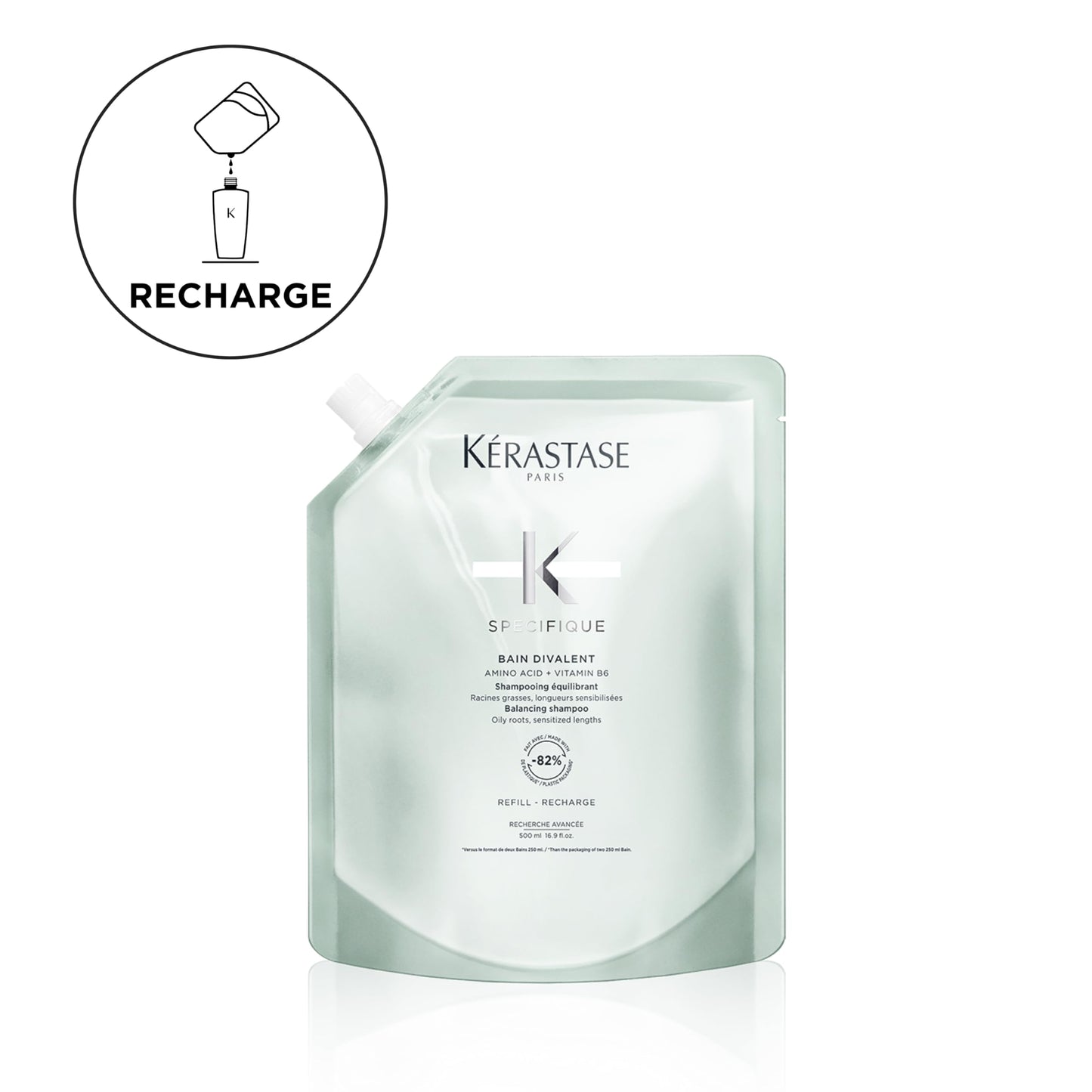 Kerastase Specifique Balancing Shampoo Refill For Oily Scalp & Hair - Cleanses Oil From Roots and Hydrates Dry Hair Ends Beauty and Personal Care KÉRASTASE