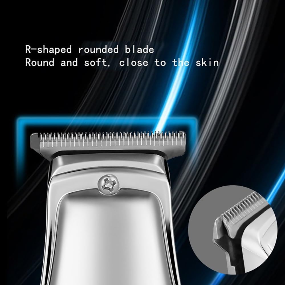 GLESVOWIO Hair Clippers for Men Hair Clipper Beard Trimmer Low Noise Strong Power Men's Barber Machine Fine Steel Cutter Head USB(Gold) Beauty and Personal Care GLESVOWIO