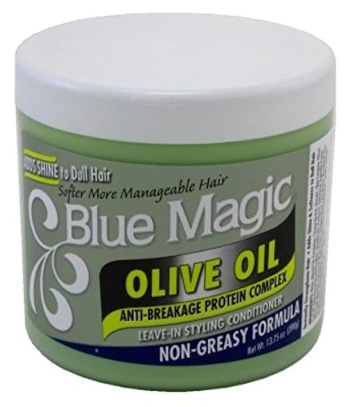 Blue Magic Olive Oil 13.75 Ounce Jar (406.6ml) (3 Pack) Beauty & Personal Care Blue Magic