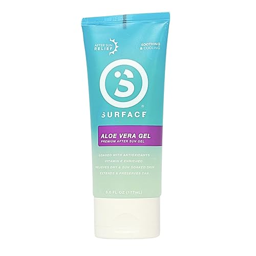 Surface Aloe Vera Gel, Sunburn Relief and After Sun Care, Cooling Hydrating Gel for Face and Body, Non-Greasy Fast-Absorbing Moisturizer for Post Sun Beauty & Personal Care Surface Sun Systems