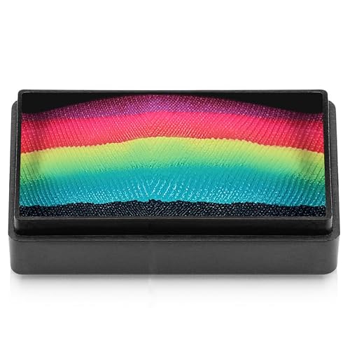 Kraze FX Dome Stroke - Harmony (25 gm), Professional 1-Stroke Split Cake, Hypoallergenic, Non-Toxic, Water Activated Face & Body Painting Makeup Beauty & Personal Care Kraze FX