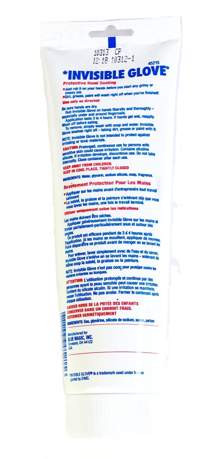 Protective Hand Coating Cream, 5 oz. Beauty & Personal Care Blue Magic