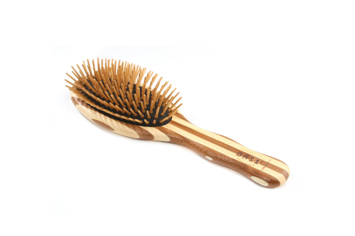 HAIR DOC Large Oval Wood Bristle Brush, 1 EA