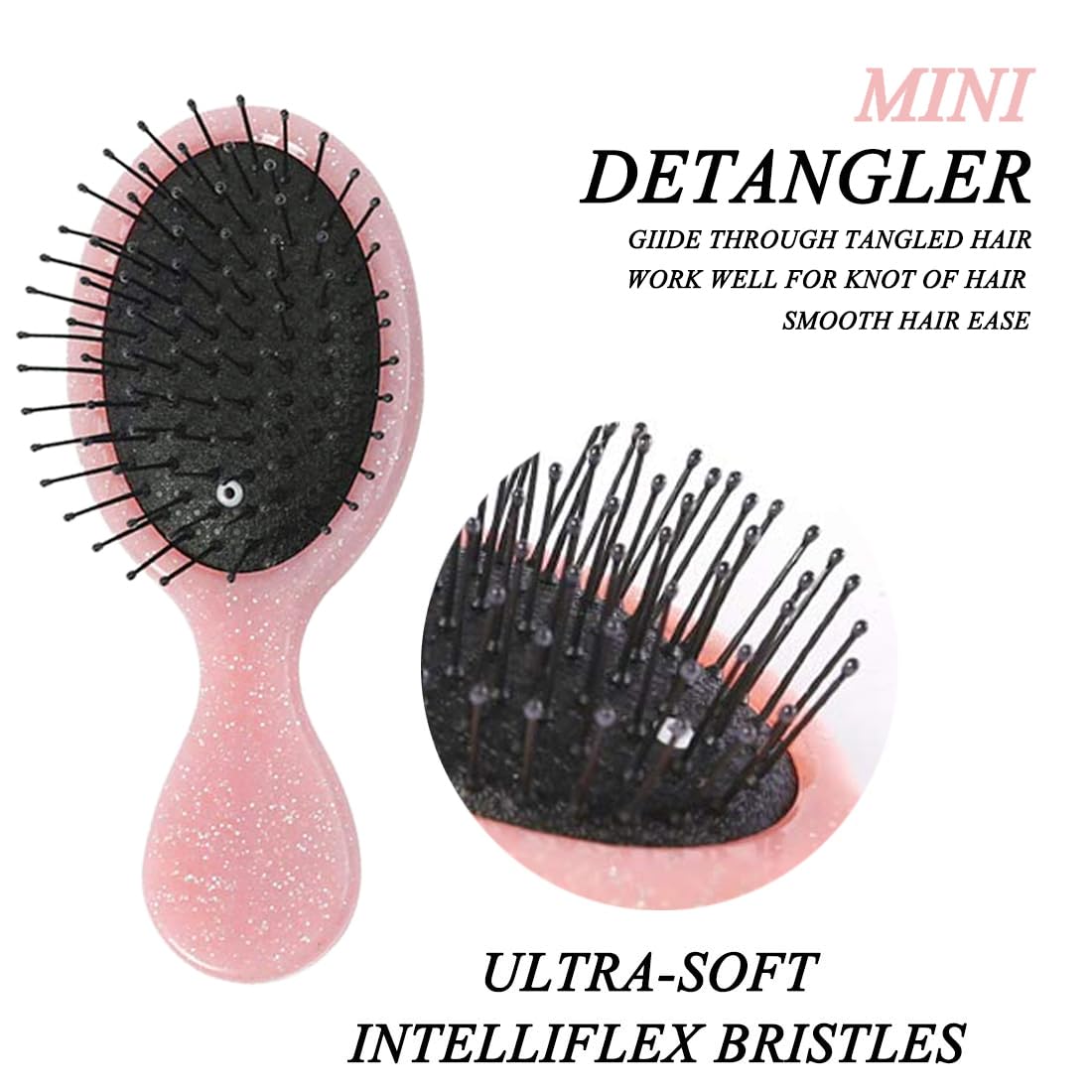 Toddler Detangler Hair Brush Travel Detangling Brushes 3Pcs Women Valentines Day Best Gift Small For Baby Kids Pocket hairbrush Pro, for Curly Wet Dry Beauty & Personal Care Woplagyreat