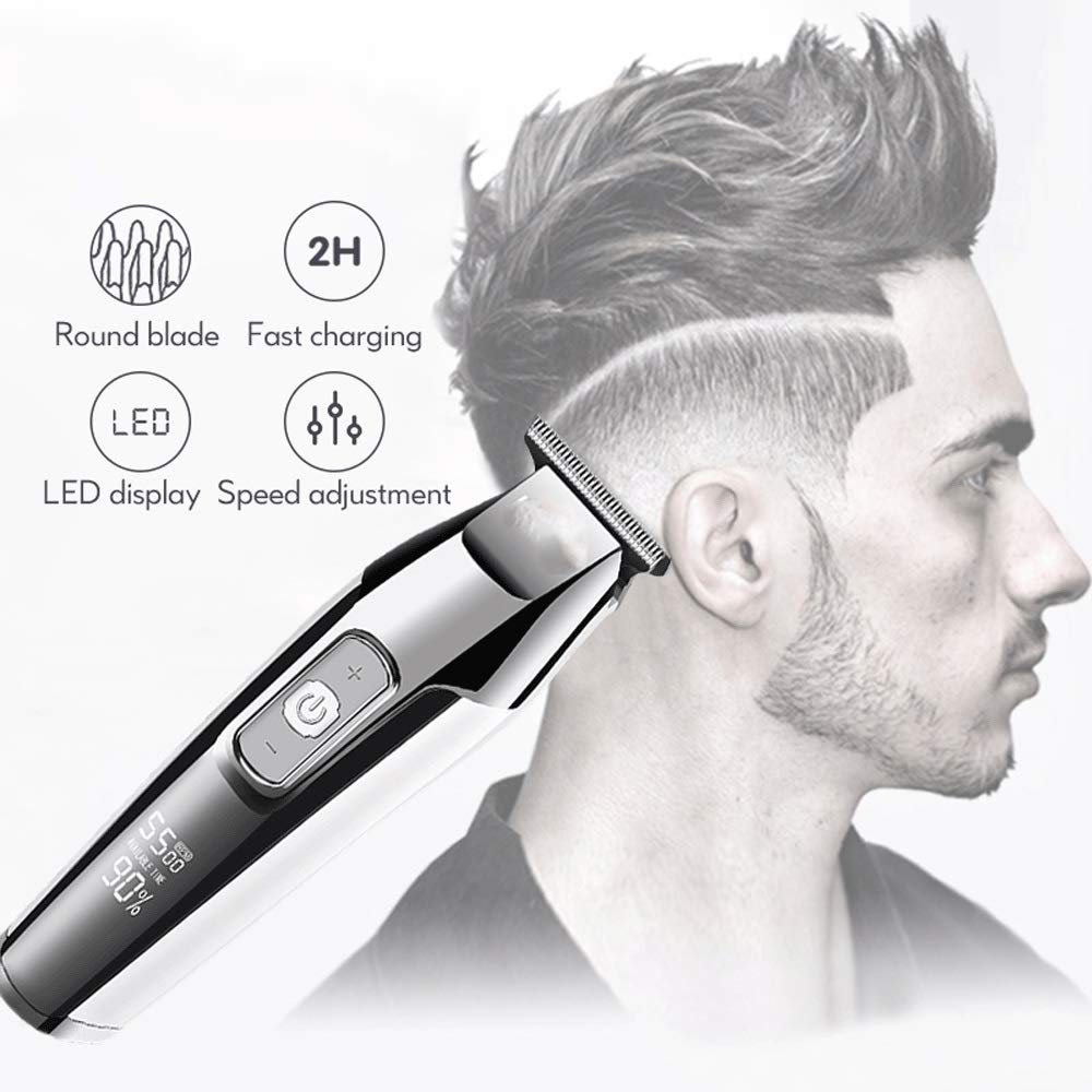 ZUIAI Professional Electric Hair Clipper, Electric Trimmer, Hair, Hair Clipper, Electric Clipper, Men's LCD Digital Beauty and Personal Care ZUIAI