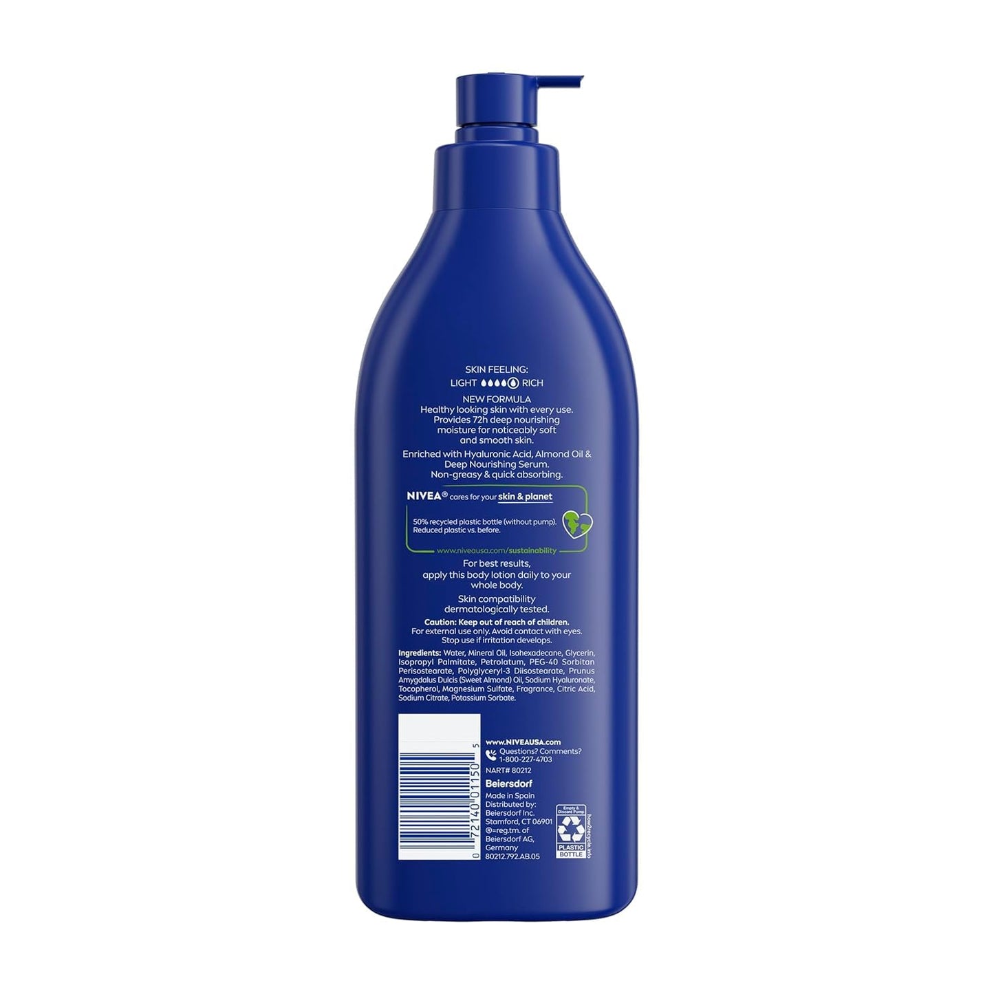 Nivea Lotion Essentially Enriched 16.9 Ounce Pump (Very Dry Skin) (500ml) (6 Pack) Beauty & Personal Care NIVEA