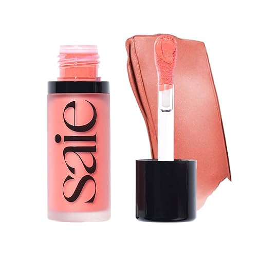 Saie Dew Liquid Blush for Cheeks - Hydrating Cream Blush Stick with a Blendable + Buildable Formula - Skincare Infused Dewy Cheek Tint for a Natural Beauty & Personal Care Saie