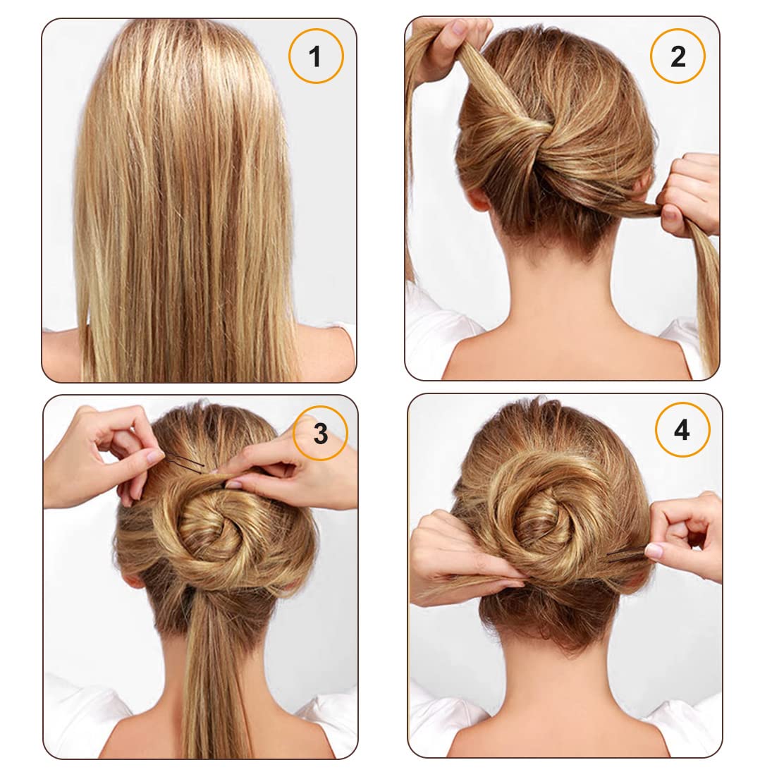 Cehony U Shaped Hair Pins, 200 Count Buns Waved Hair Pins for Updos with Box for Women Lady Girls Bobby Pins French Historical Hair Styling Pins Hair Beauty and Personal Care Cehony