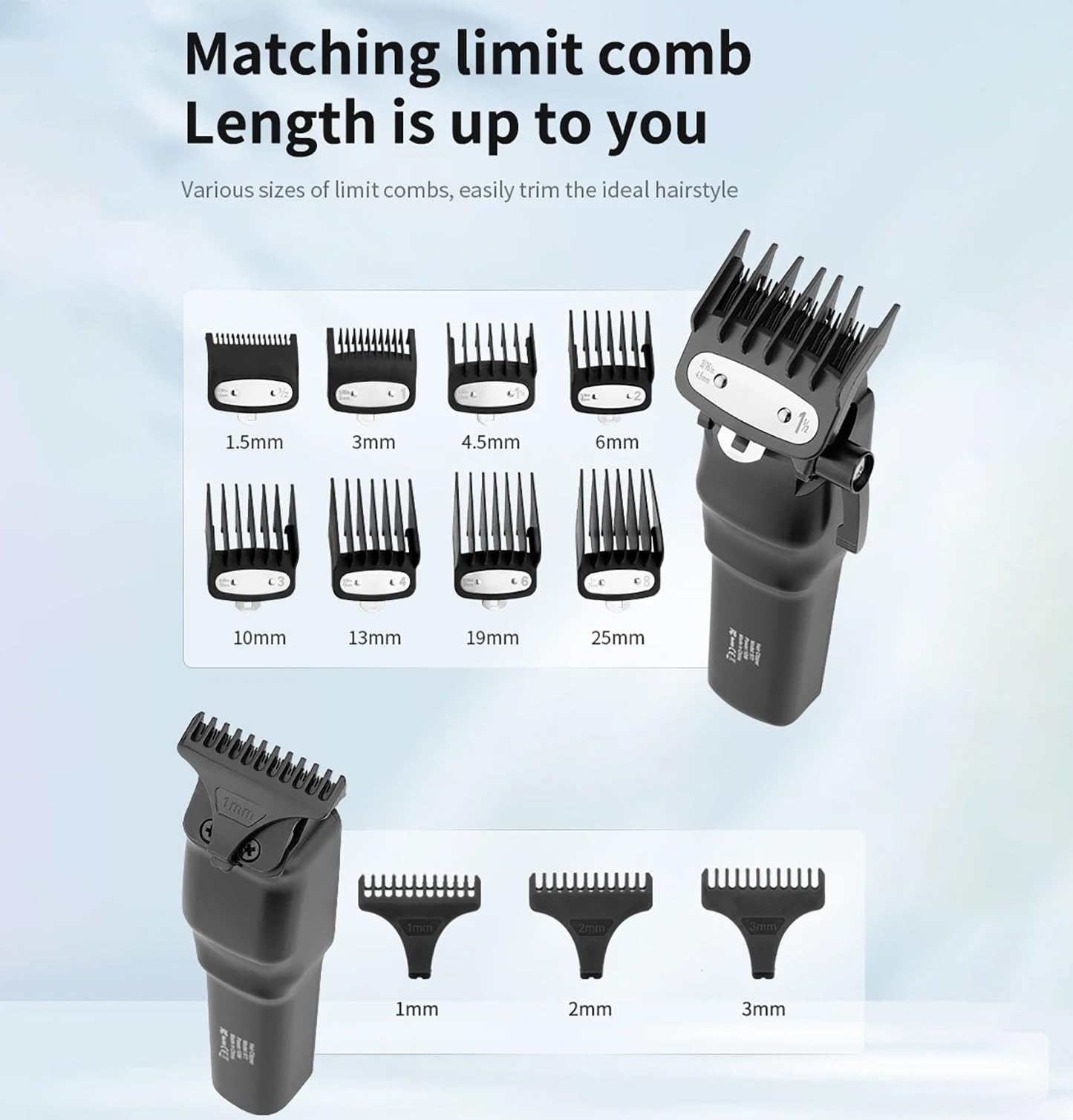 GLESVOWIO Hair Clippers for Men 3 in 1 Professional Clipper and Electric Shaver Set for Barber Trimmer Cutting Machine Beauty and Personal Care GLESVOWIO