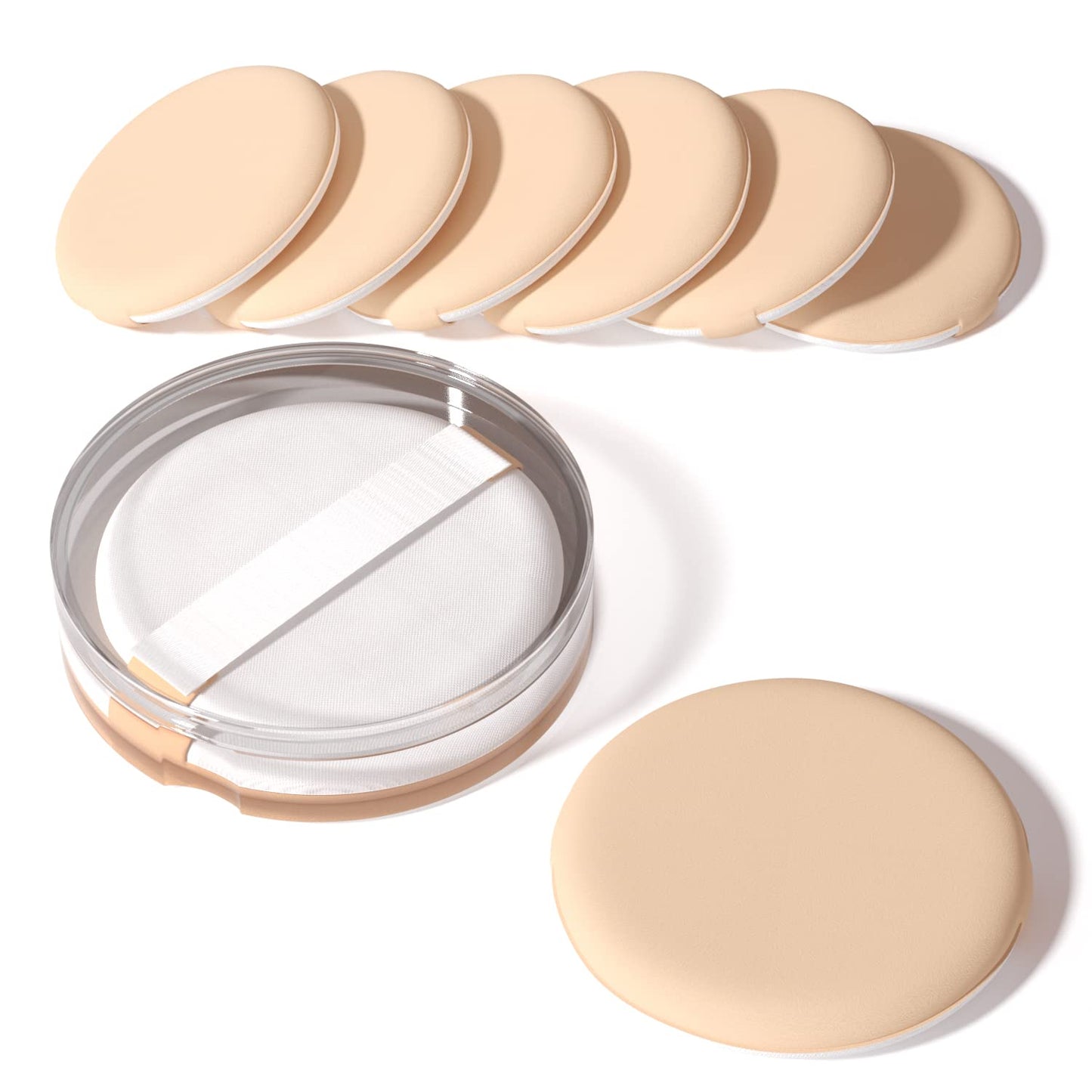 MOHOPE 8Pcs Air Cushion Makeup Sponges for Foundation with Portable Box | Latex-Free Blending Sponge for Liquid, Cream, Foundation and Powder | Round Beauty & Personal Care MOHOPE
