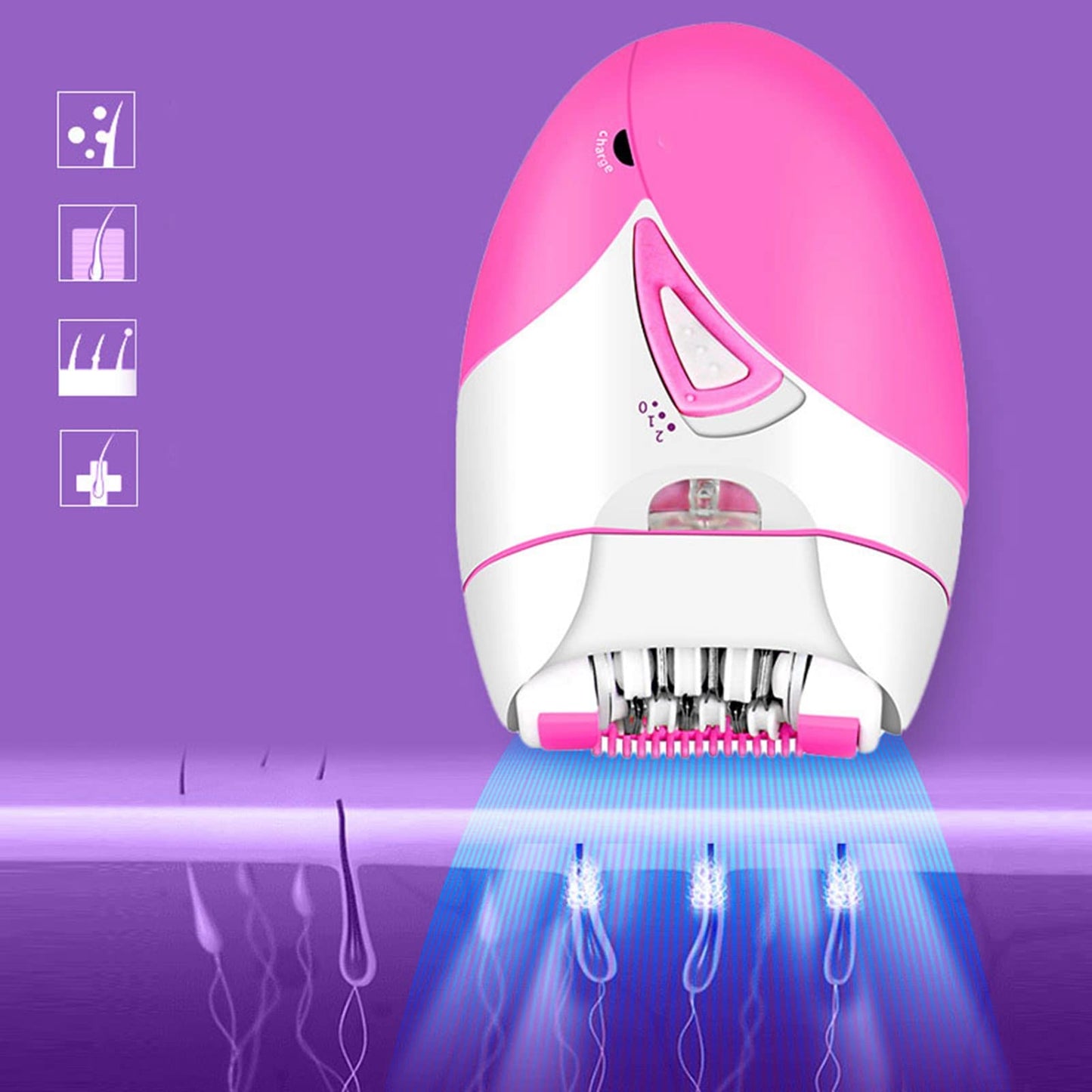 Rechargeable Hypoallergenic Portable Electric Hair Epilator for Smooth Hair Removal Beauty and Personal Care ZJchao