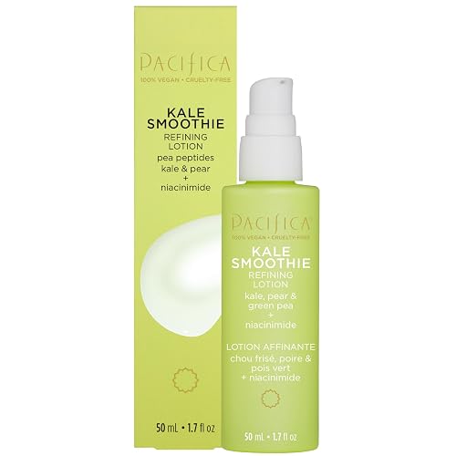 Pacifica Kale Smoothie Face Lotion, Refining Skincare, Face Moisturizer, Niacinamide, Vitamin C and E, Minimize Pores, Face Serum, For All Skin Types Beauty & Personal Care Pacifica