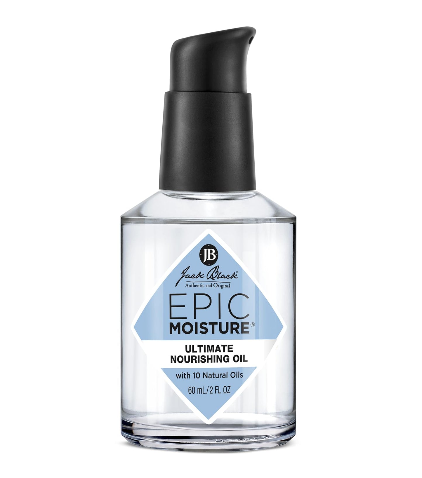 Jack Black Epic Moisture Ultimate MP10 Nourishing Oil, 2 Fl Oz - Multi-Purpose Moisturizing Body Oil and Beard Oil with 10 Natural Oils for Face Beauty & Personal Care Jack Black