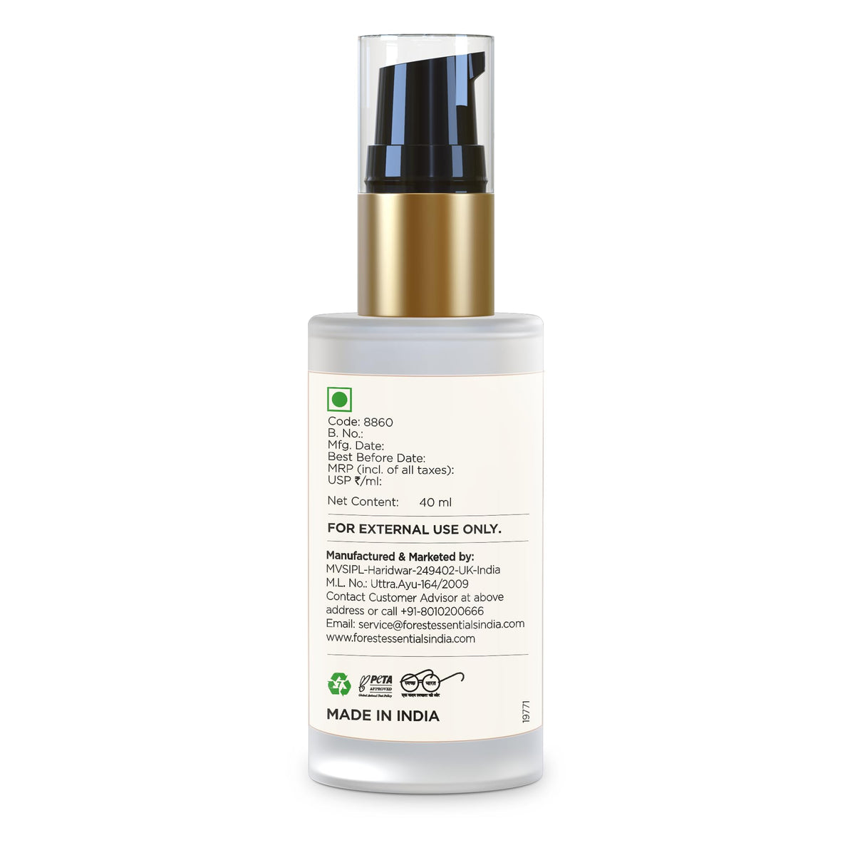 Forest Essentials Light Day Lotion - Indian Rose & Marigold 40ml