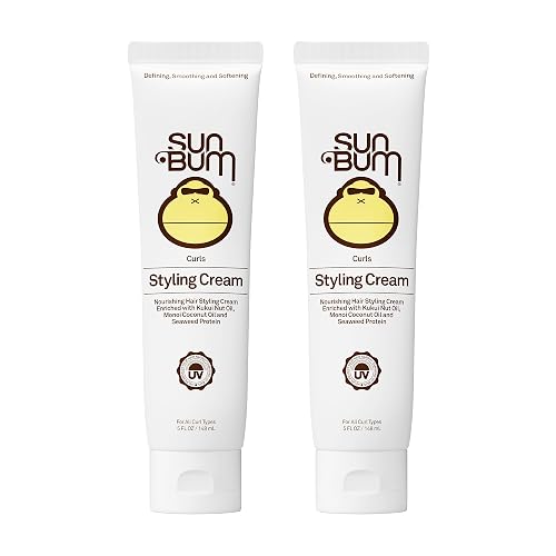 Sun Bum Curls and Waves Styling Cream For Curly Hair | Curl Defining Cream | Frizz Control | Paraben Free | Sulfate Free | 5 Ounce | 2 Count Beauty & Personal Care Sun Bum