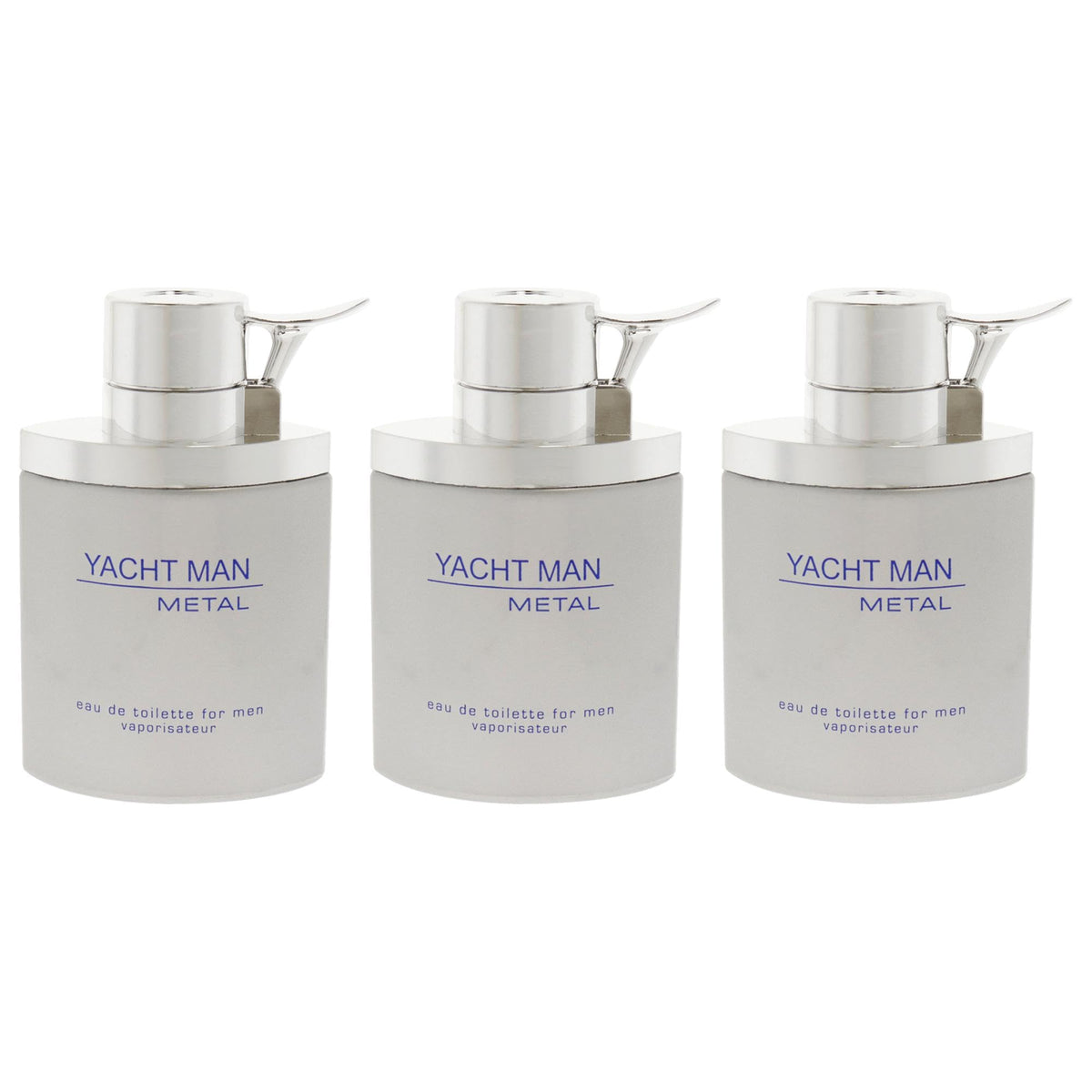 Myrurgia Yacht Man Metal EDT Spray Men 3.4 oz Pack of 3 Beauty & Personal Care Myrurgia