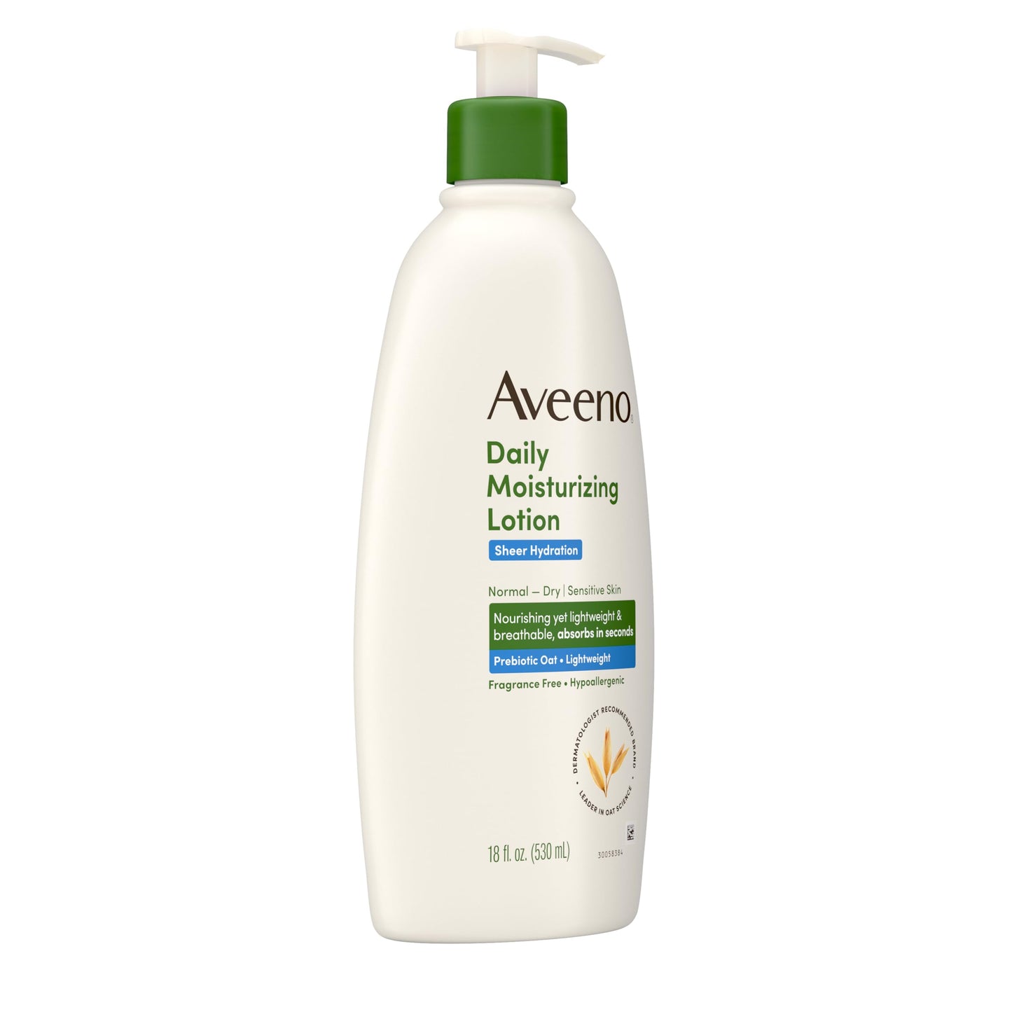 Aveeno Active Naturals - Daily Moisturizing Lotion - Sheer Hydration - Fragrance Free - Net Wt. 18 FL OZ (530 mL) Per Bottle - Pack of 2 Bottles Beauty & Personal Care Aveeno
