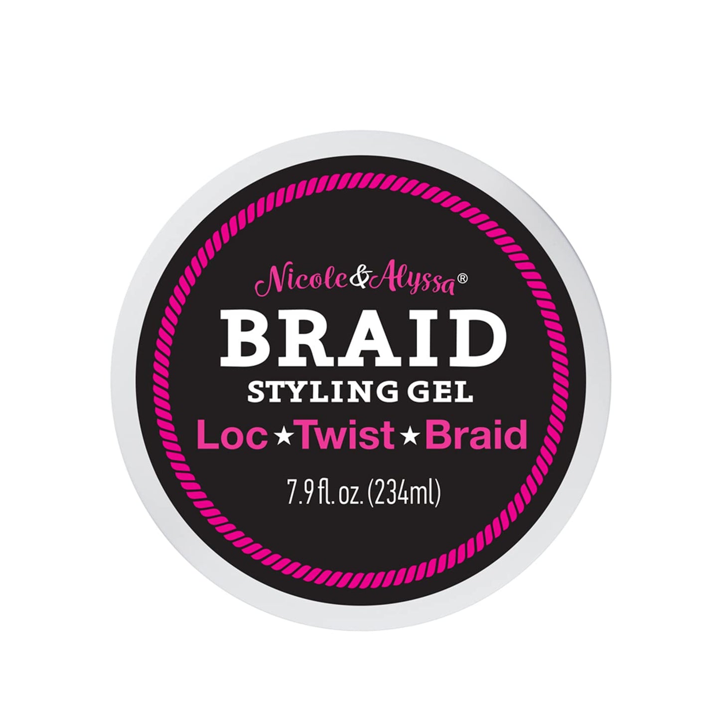 Nicole & Alyssa - Braiding Gel 7.9oz - No Flakes or Buildup, Perfect for Braids, Locs & Twists, Extra Hold, Frizz Control, Moisturizing Care Beauty & Personal Care Nicole & Alyssa