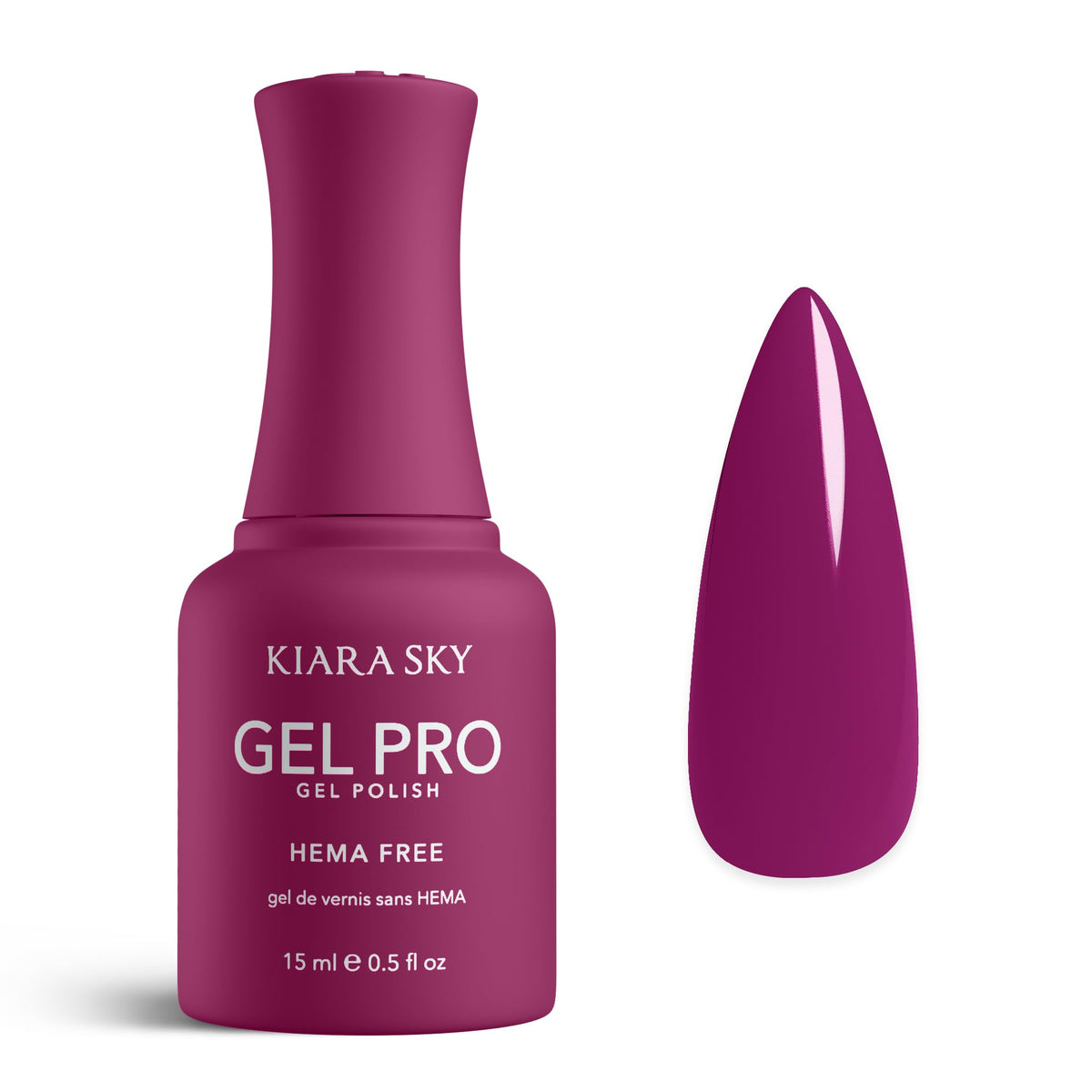 KIARA SKY Gel Pro HEMA-Free Gel Nail Polish | Full Coverage, 28+ Day Wear, Self-Leveling, UV/LED Soak-Off, 0.5 fl oz | NDA #085
