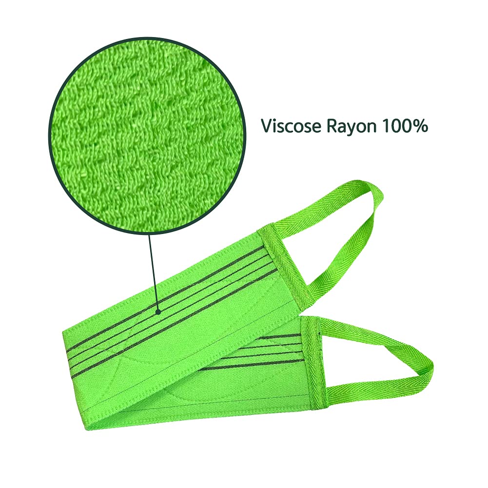 SPORONG x (3 pcs) Long Exfoliating Back Washcloth Bath Wash Towel Korean Italy Towel Beauty & Personal Care SPORONG