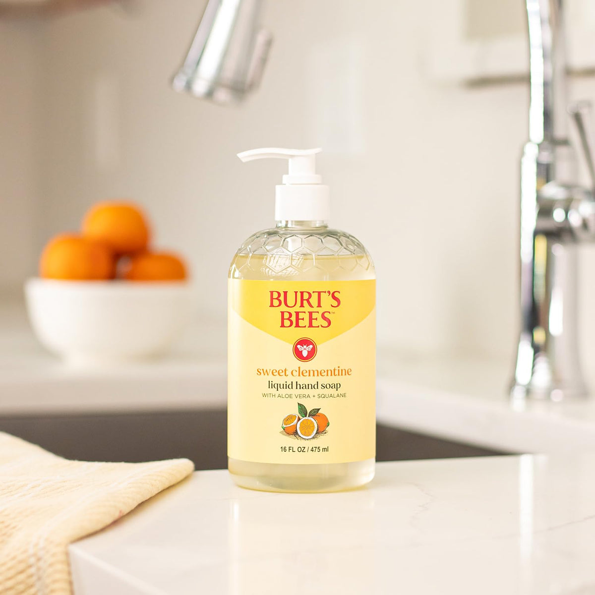 Burt's Bees Moisturizing Liquid Natural Hand Soap, Sweet Clementine Scent
