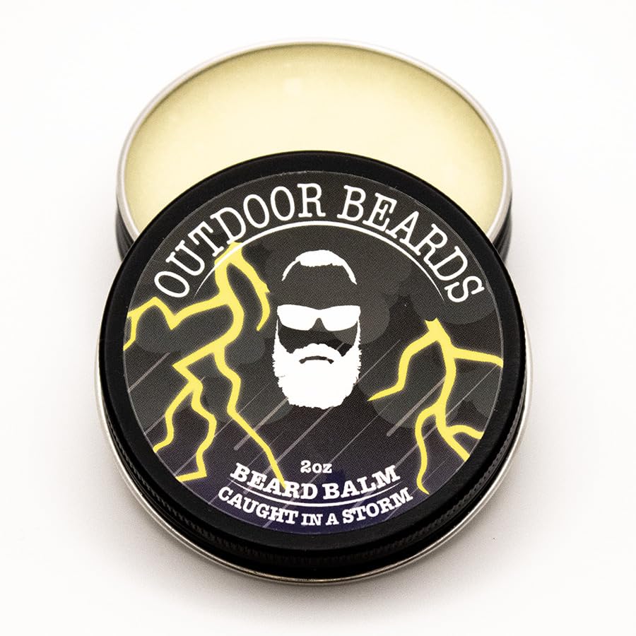 Outdoor Beards Beard Balm - 2 oz Cleansing Balm for Beards Short or Long - Beard Conditioner for Men - Essential Moisturizer for Every Man's Beard Beauty and Personal Care Outdoor Beards