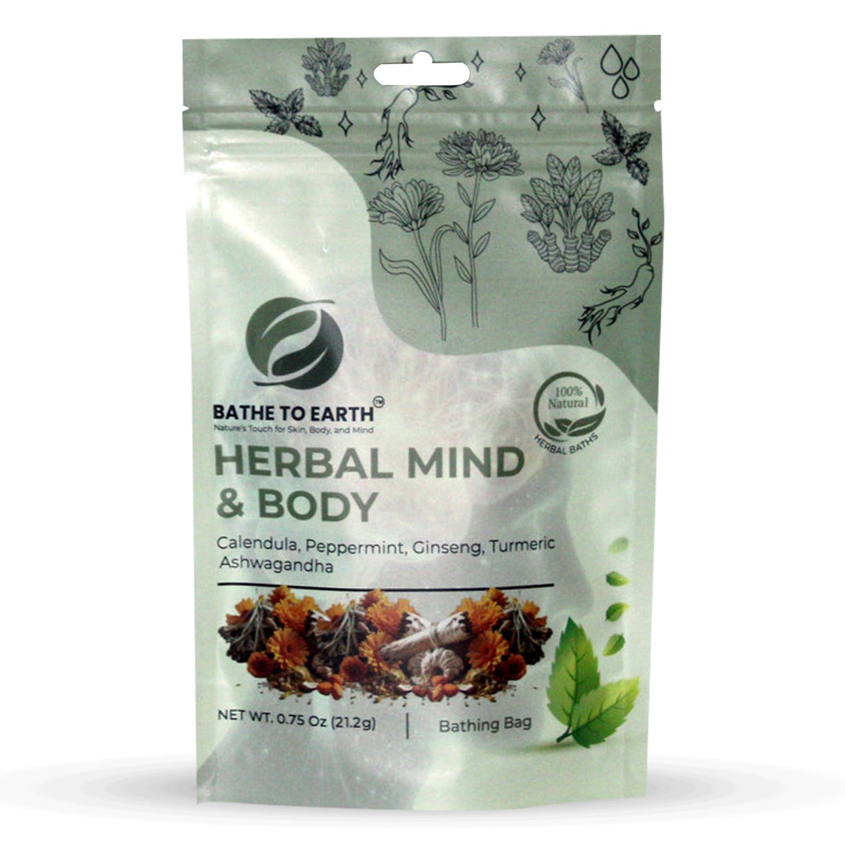 BATHE TO EARTH Herbal Bath Sets (Herbal Mind & Body) Beauty & Personal Care BATHE TO EARTH